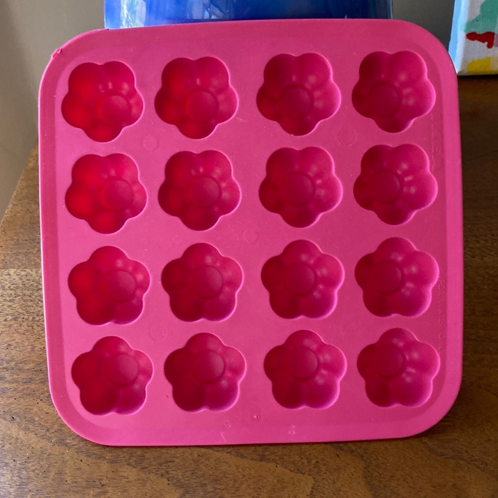 Pink Silicone Flower Mold